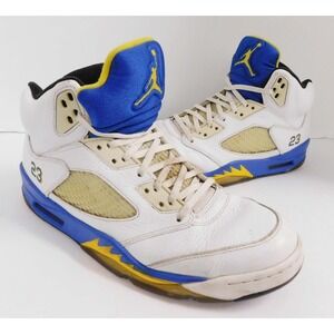 Nike Air Jordan 5 Retro Laney 2013 White Varsity Maize 136027-189 Mens Size 10.5